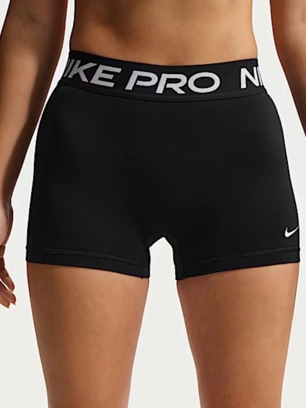 Nike Pro Shorts Mid-Rise 3” Inseam Biker Shorts Black Size Large L